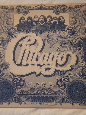 Columbia Blue and Cream Record Sleeve - Columbia Records Logo